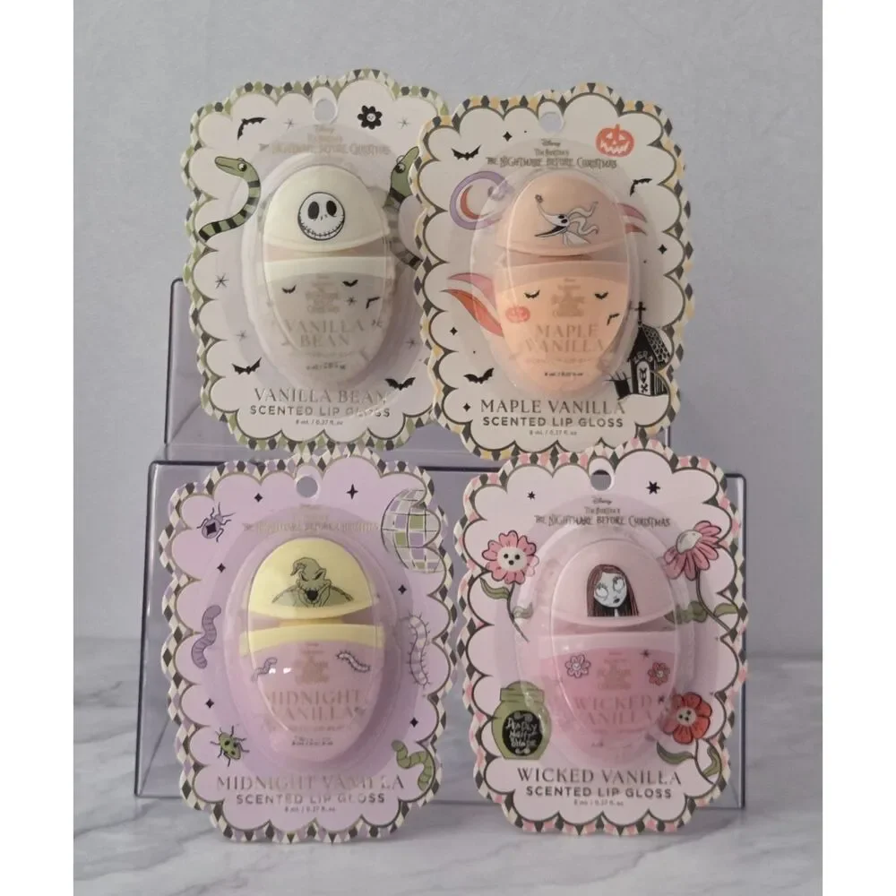 Disney Nightmare Before Christmas Scented Lip Gloss 4 Piece Set